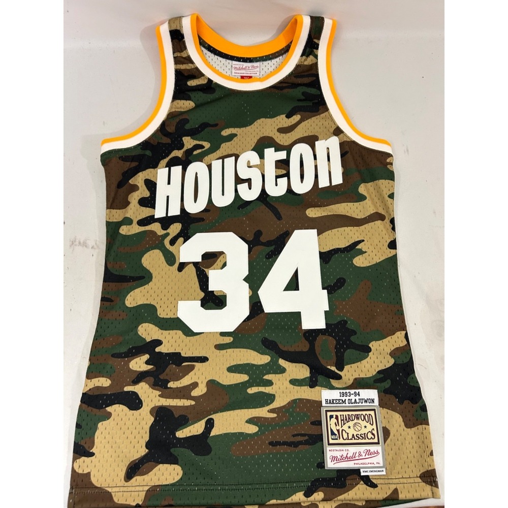 Houston‎ Rockets Hakeem Olajuwon Mitchell & Ness Red 1993-94 HWC NBA Jersey Mens